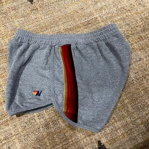Aviator Nation 5 stripe Jogger shorts in XL